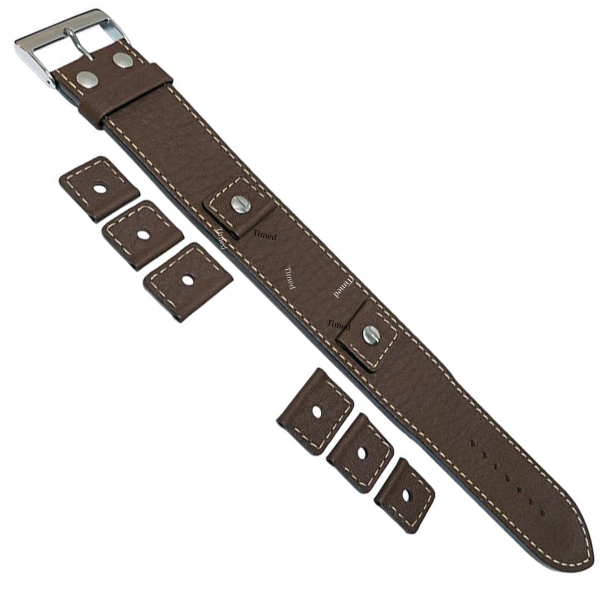 4 Color - Bracelet de montre Cuir Brassard Manchette - 32mm de large - pour entre-corne de 18mm 20mm 22mm 24mm - Bull