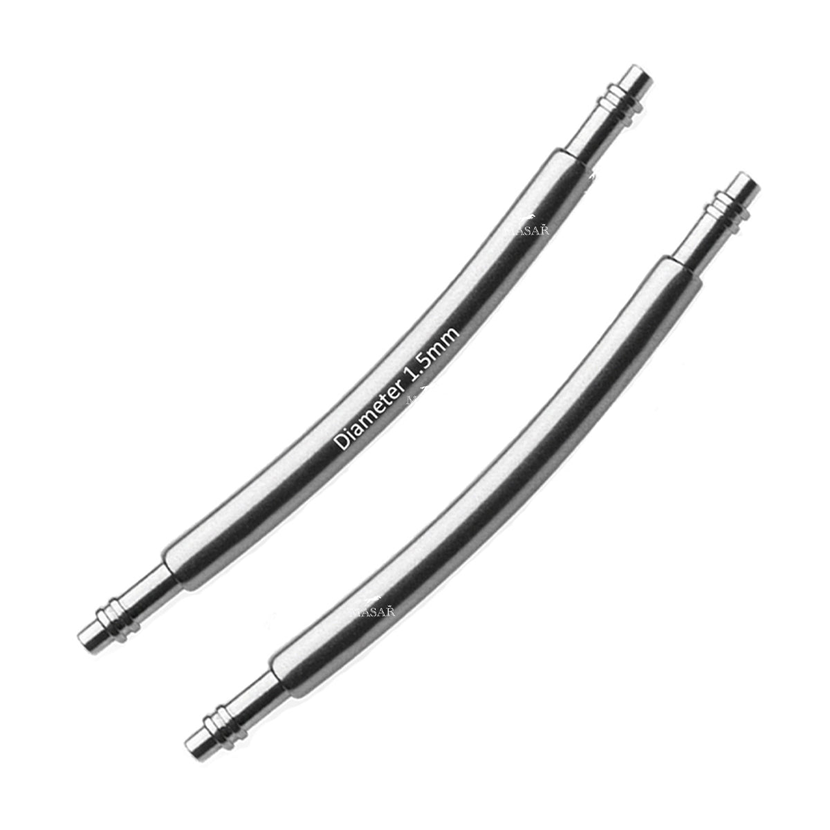 Masar SLXC Ø 1,5mm - Barre à ressort bracelet de montre - Incurvé, Courbé - 0,7mm - Inox 316L 2 pcs