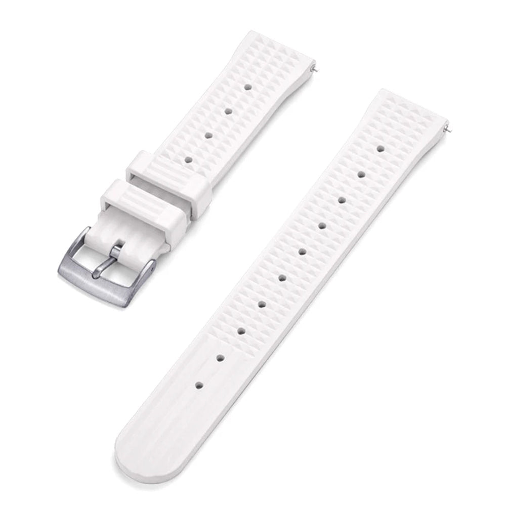 FKM Rubber Watch Strap – Embossed / Diver - Quick Release