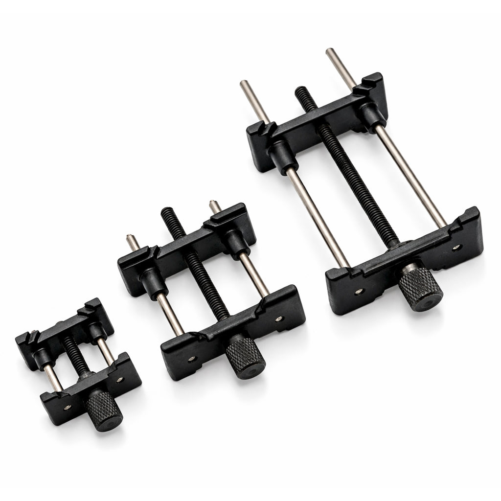 Support, Porte Mouvement de Montre – Aluminium Noir - Ø 5mm à Ø60mm - Lot de 3 Pcs
