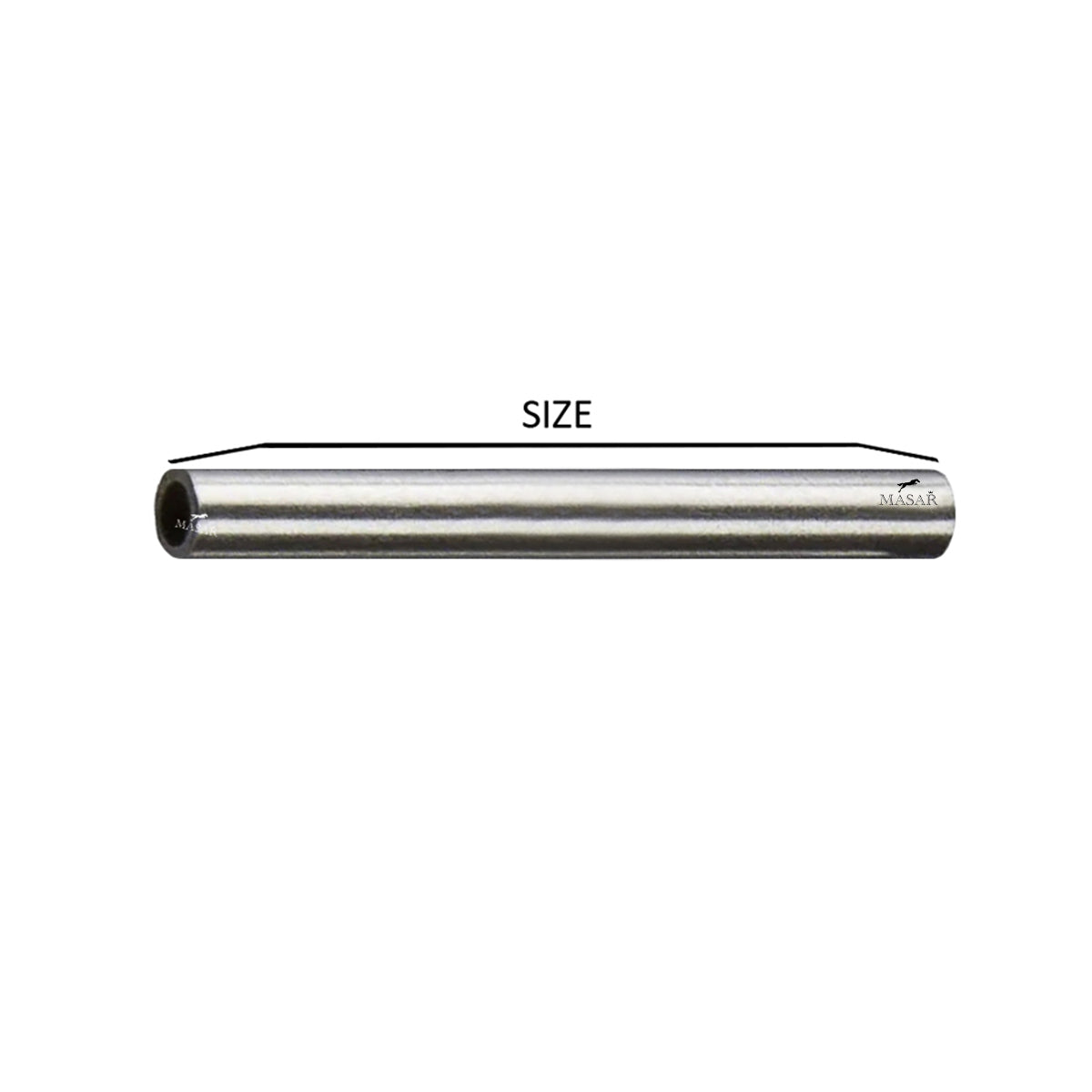 Tubo Masar Ø 1,8mm, Diametro interno 1,53mm per cinturino d'orologio - Inox - 2 Pz