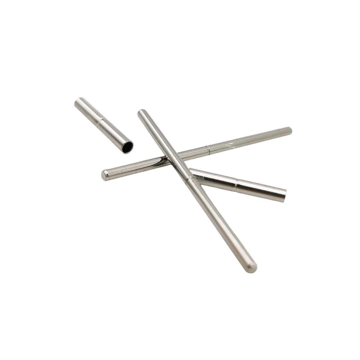 Masar Ø 1,0 mm a Ø 1,8 mm - Pasador - Tubo - Pasador de apriete - Con muescas - Correa de reloj - Acero inoxidable - Juego de 2 pares