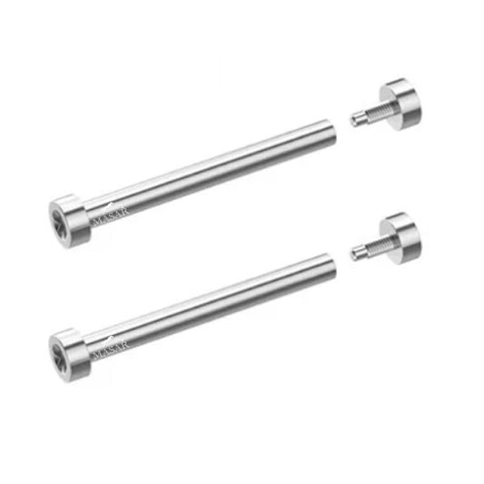 Vis - Pour Garmin – Argent - Barrette à vis Bracelet/Strap/Band – Acier Inoxydable - 2 Pcs