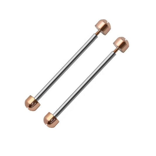 Vite – Chiusura – cinturino orologio – Diametro 1,2 mm, Testa H Ø 3,7 mm – Placcato oro rosa – 2 pezzi