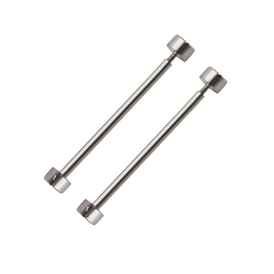 Viti – Elementi di fissaggio – Cinturino per orologio – Diametro 1,5 mm, Testa H Ø 3,5 mm – Argento – 2 pezzi
