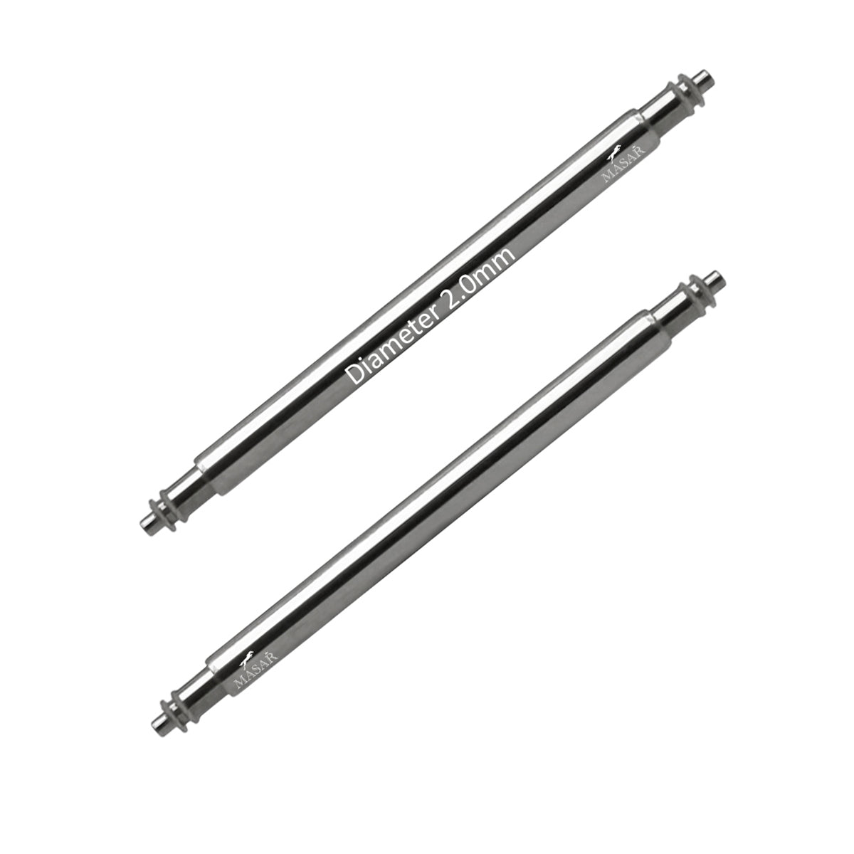 SLX Ø 2,0 mm - Pasadores de resorte - Compatible con Omega - Acero inoxidable 316L - 0,8 mm - 2 uds