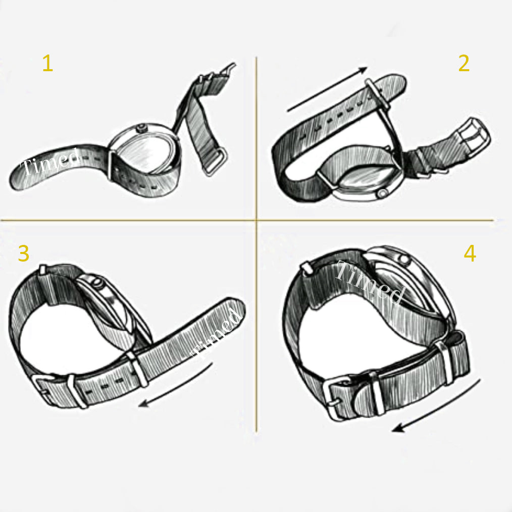 Hebilla grande de 2 tiras de la OTAN de 20 a 22 mm (1 unidad, se vende por unidad)