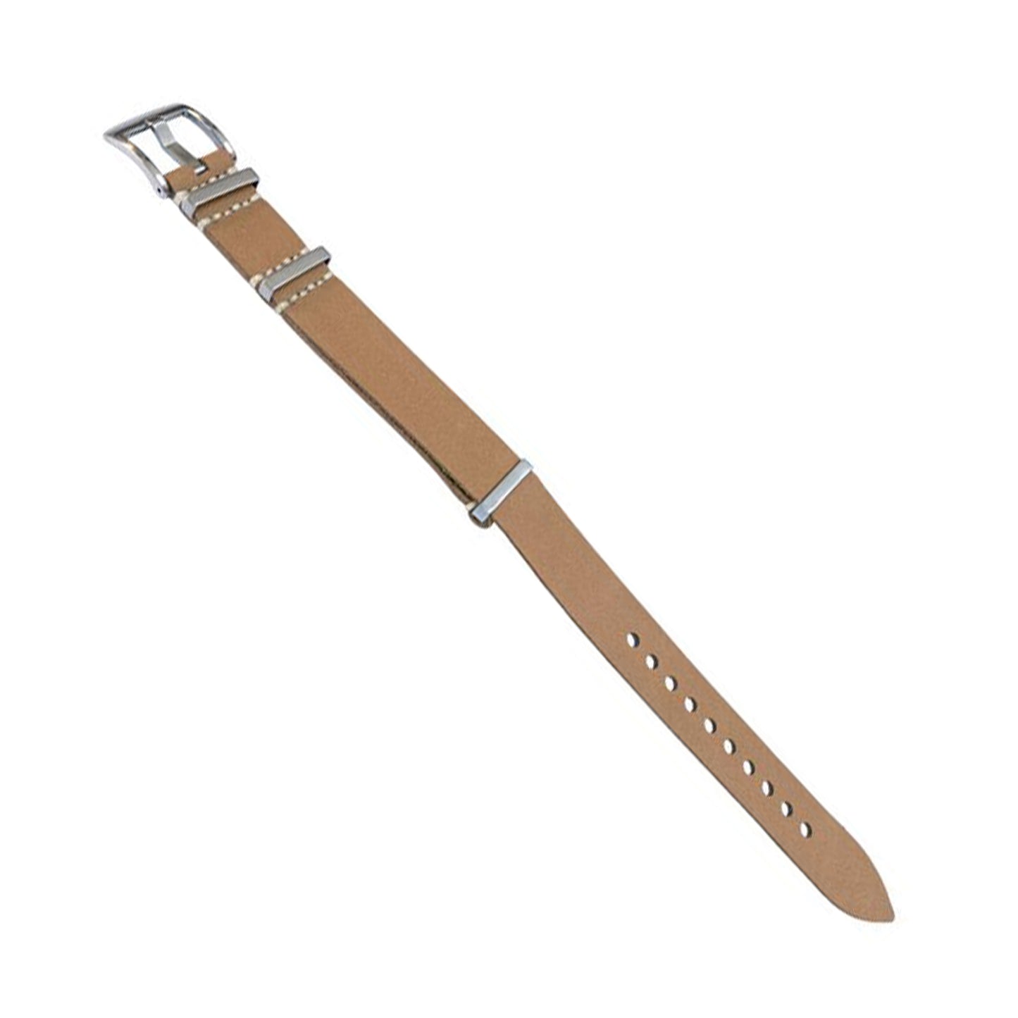 Cuero liso NATO de 20 a 22 mm, tratado con aceite - 1 pieza - Se vende individualmente