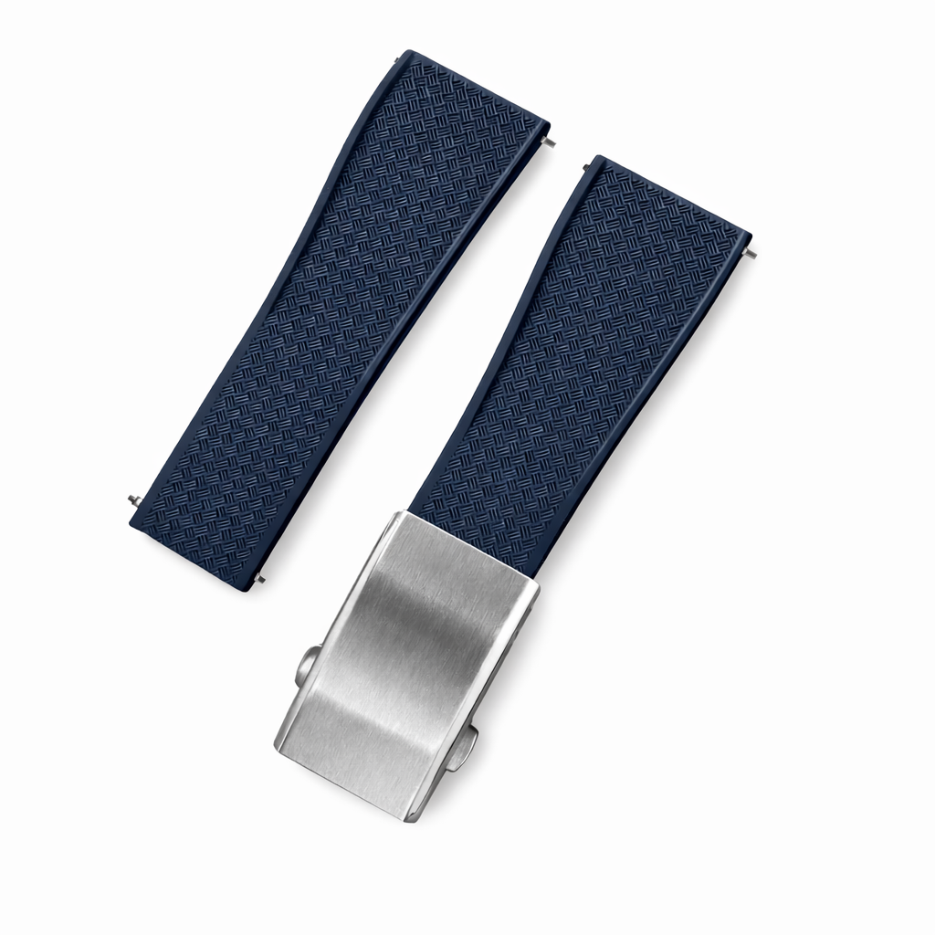 Masar Bracelet Montre Caoutchouc FKM - Racing - Libération Rapide - Boucle Déployante