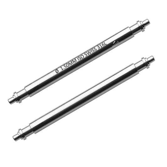Masar 6mm à 28mm XTS Ø 1,5mm - Barres à ressort pour bracelet de montre - Inox 316L - 0,7mm - Swiss Made - 2 pcs