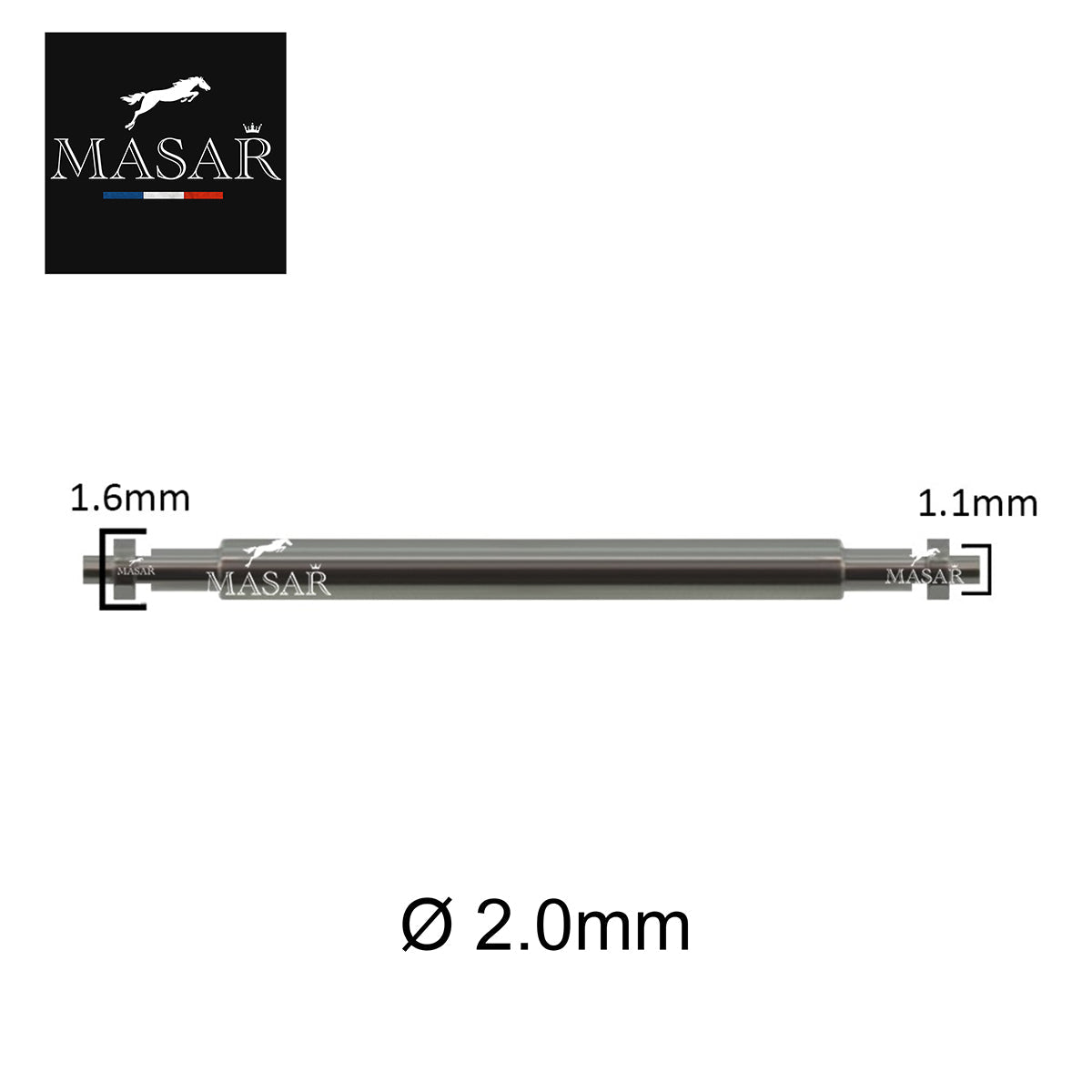 XFP - Barre a molla - Compatibili con Rolex Datejust II 116334 - 2 pezzi