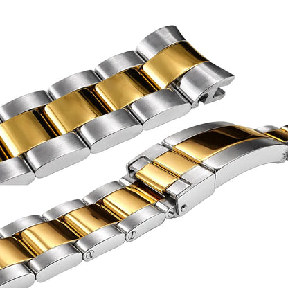 Masar Two-Tone Oyster Style Bracelet – Compatible with Rolex 16613
