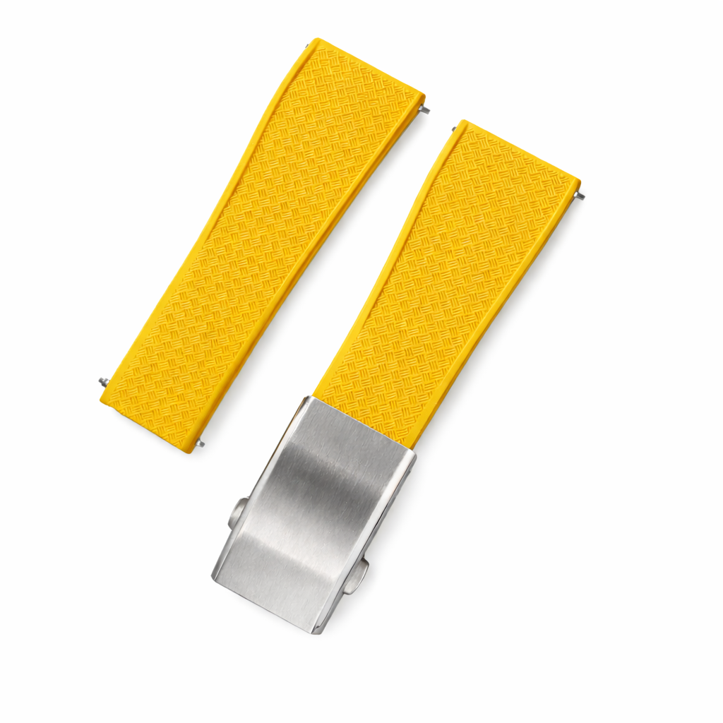 Masar Bracelet Montre Caoutchouc FKM - Racing - Libération Rapide - Boucle Déployante