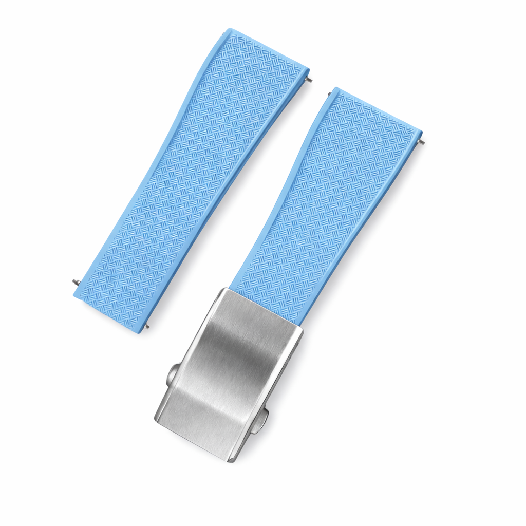 Masar Bracelet Montre Caoutchouc FKM - Racing - Libération Rapide - Boucle Déployante