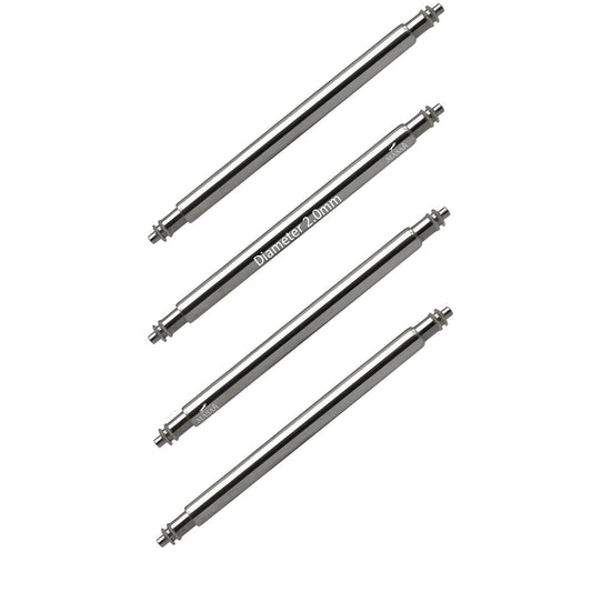 4 pasadores reforzados de 26 mm para reloj – Acero 316L 