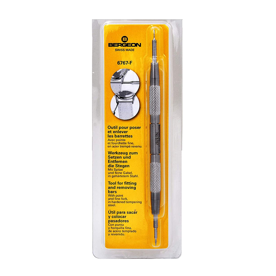 Bergeon 6767 F or S Tool - Spring Bars - Forks and Tips, Fine or Wide