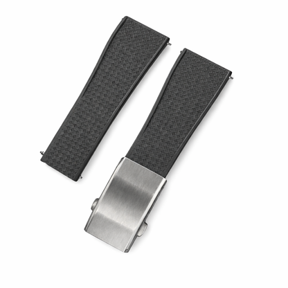 Masar Bracelet Montre Caoutchouc FKM - Racing - Libération Rapide - Boucle Déployante - CTS