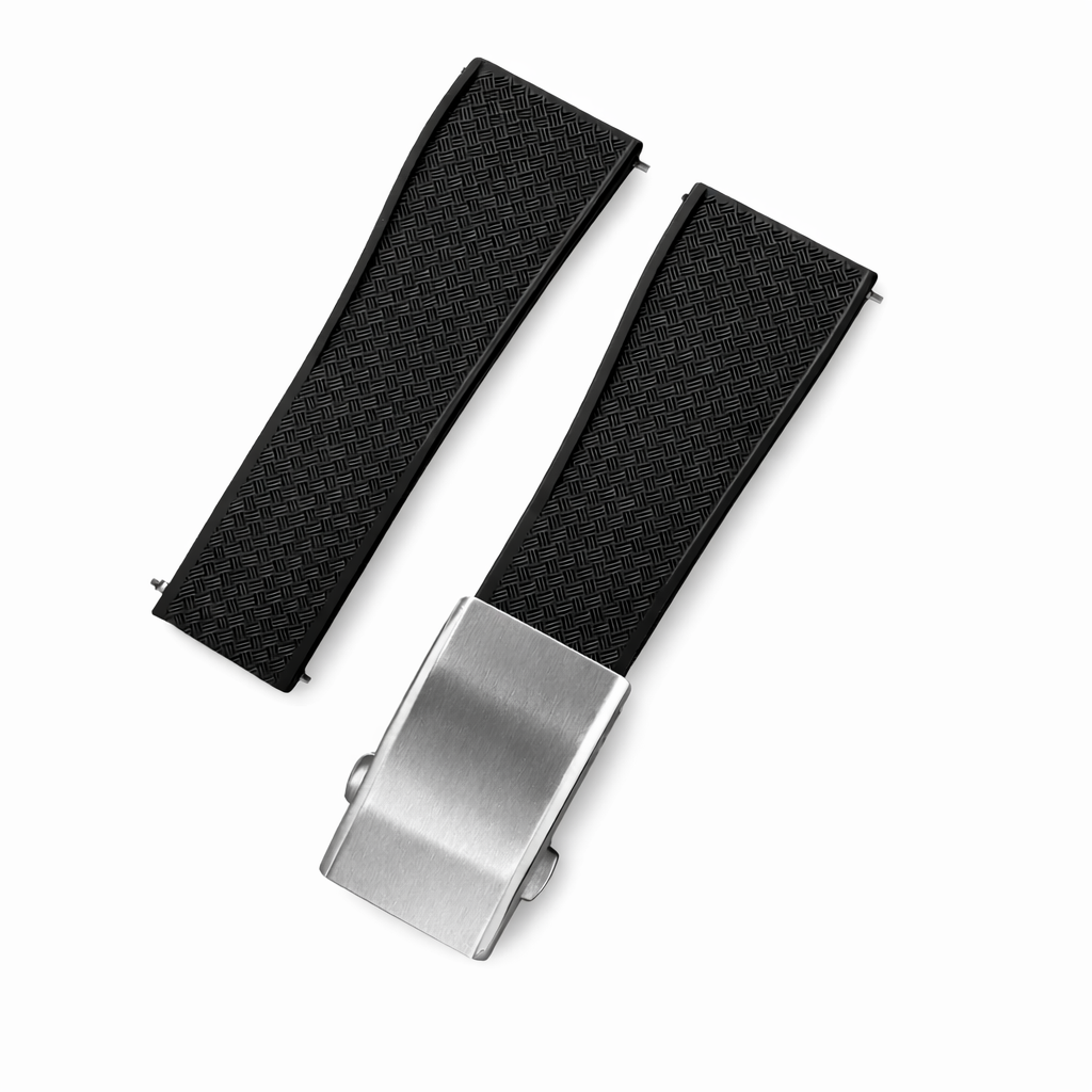 Masar Bracelet Montre Caoutchouc FKM - Racing - Libération Rapide - Boucle Déployante