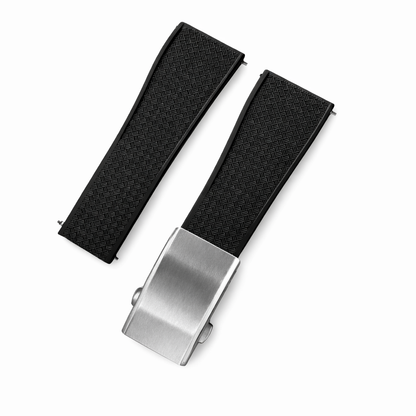 Masar Bracelet Montre Caoutchouc FKM - Racing - Libération Rapide - Boucle Déployante - CTS
