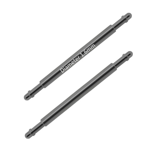 BXT Ø 1,6mm - Barrettes à ressort pour bracelet de montre - Inox - 1,0mm - 2 pcs