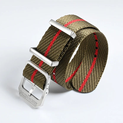 San Martin-Bracelet de montre pilote en nylon, 20mm, universel, sport, parachutiste, haute qualité