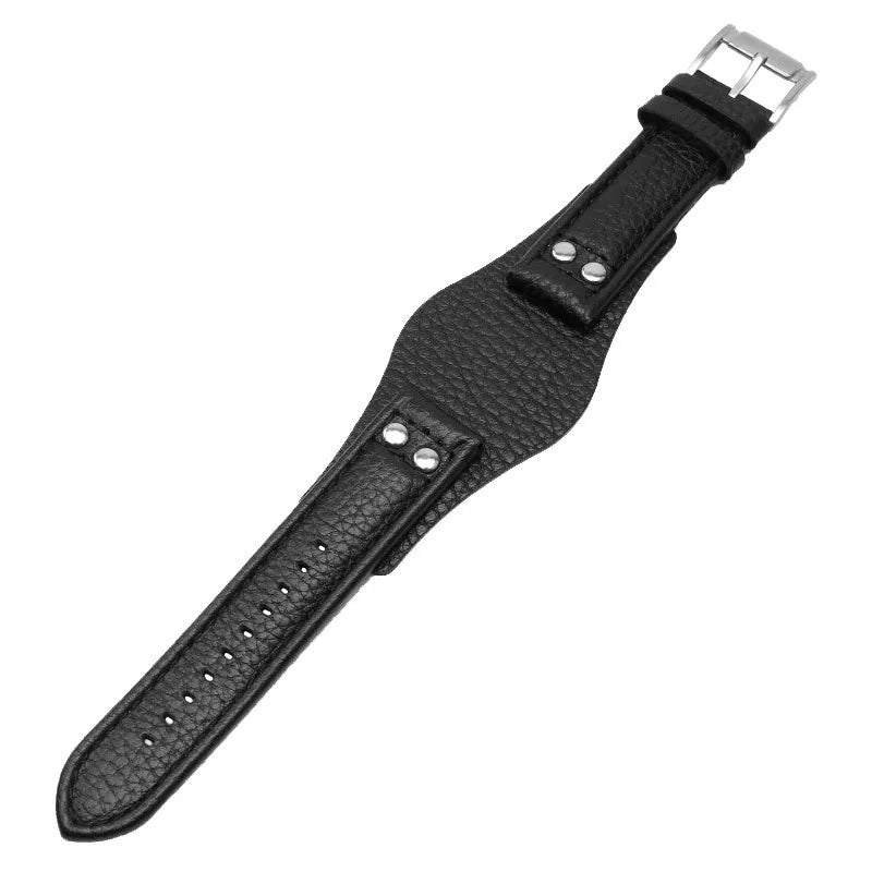 Cinturino in vera pelle per Fossil CH2564 CH2565 CH2891 CH3051 FS4813 ME3102 AM4535/AM4486 AM4532 20mm 22mm, cinturino per orologio da uomo con rivetti