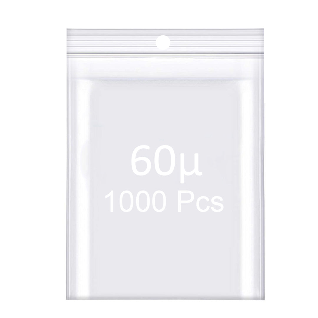 Masar Sachet Zip 60µ – Transparent (Lot de 50, 100, ou 1000 Pcs)