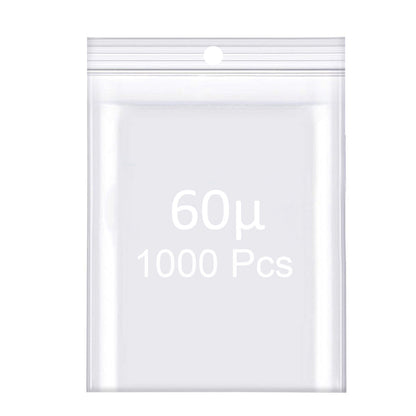 Masar Sachet Zip 60µ – Transparent (Lot de 50, 100, ou 1000 Pcs)