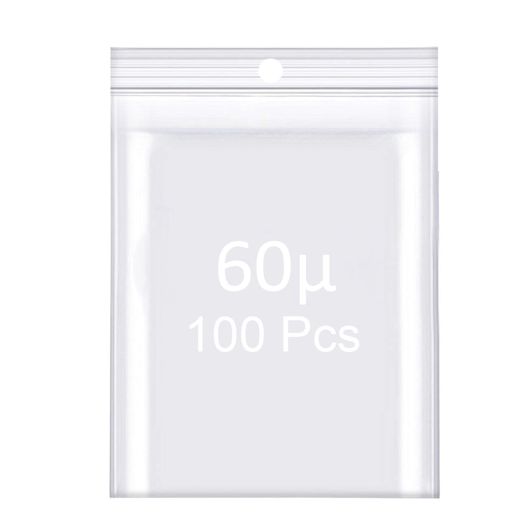 Masar Sachet Zip 60µ – Transparent (Lot de 50, 100, ou 1000 Pcs)