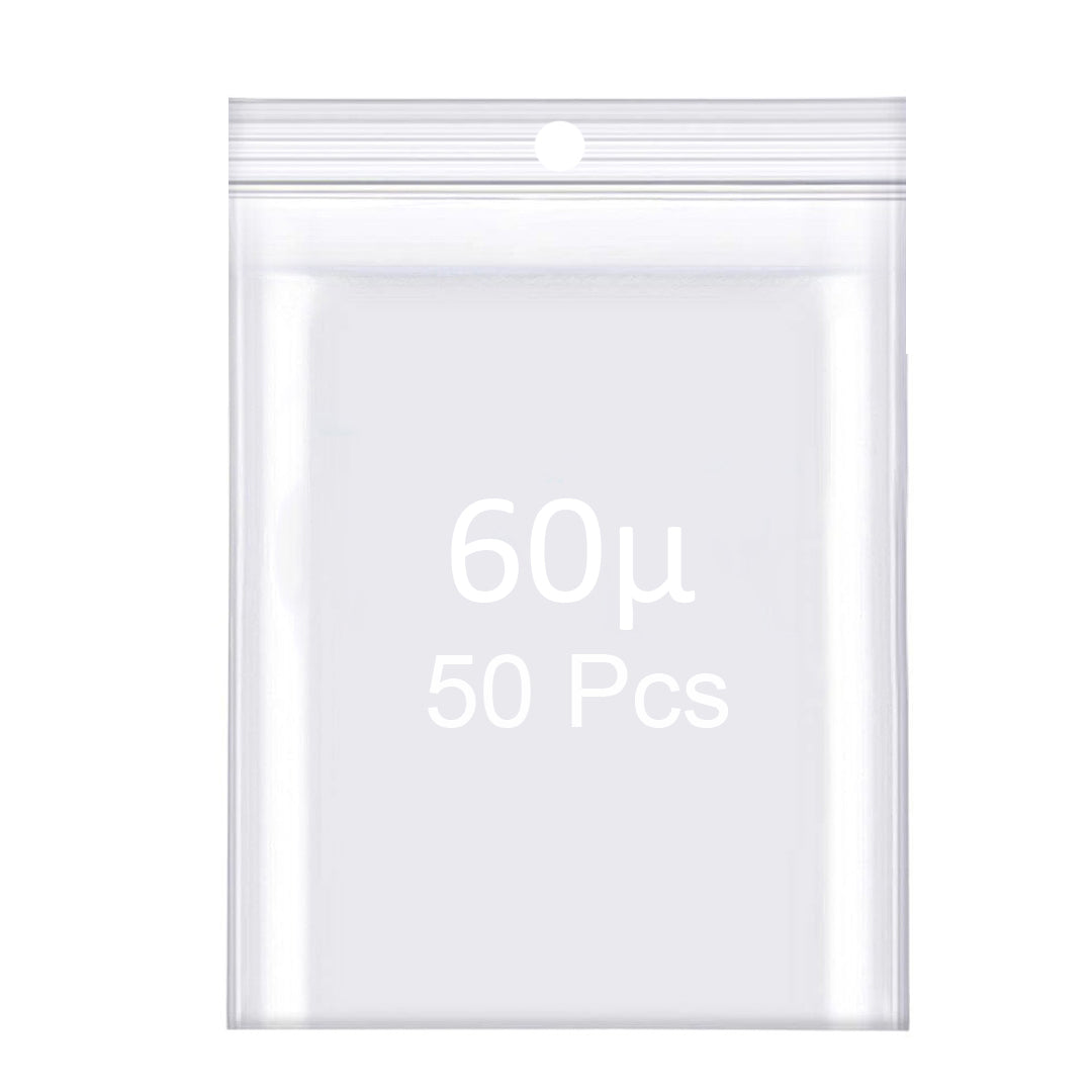 Masar Sachet Zip 60µ – Transparent (Lot de 50, 100, ou 1000 Pcs)