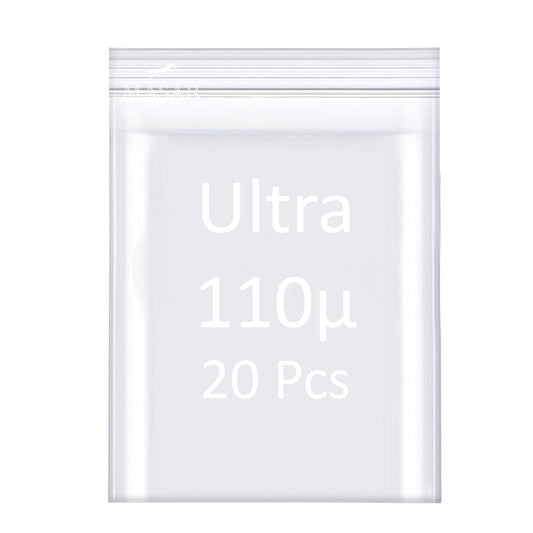 Sachet Zip 110µ – Transparent Ultra Premium (Lot de 20)