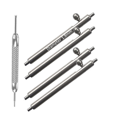 Correa Milanesa de 17 mm con liberación rápida, color plata - Malla de 0,6 mm