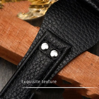 Cinturino in vera pelle per Fossil CH2564 CH2565 CH2891 CH3051 FS4813 ME3102 AM4535/AM4486 AM4532 20mm 22mm, cinturino per orologio da uomo con rivetti
