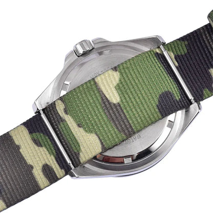 Haute qualité Camouflage cinq anneaux bracelet en Nylon bracelet de sport 20MM 22MM décontracté hommes femmes montre accessoires