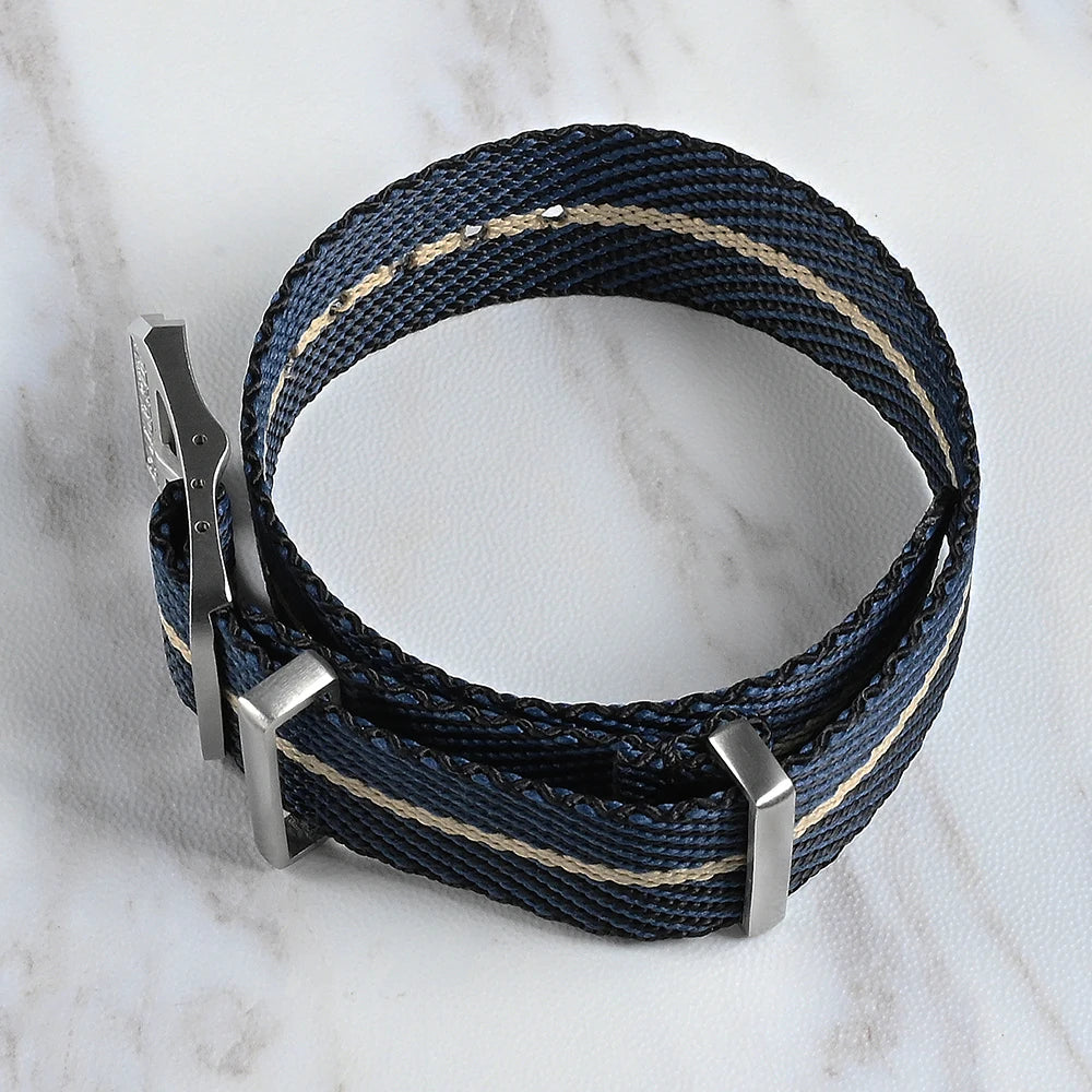 San Martin-Bracelet de montre pilote en nylon, 20mm, universel, sport, parachutiste, haute qualité