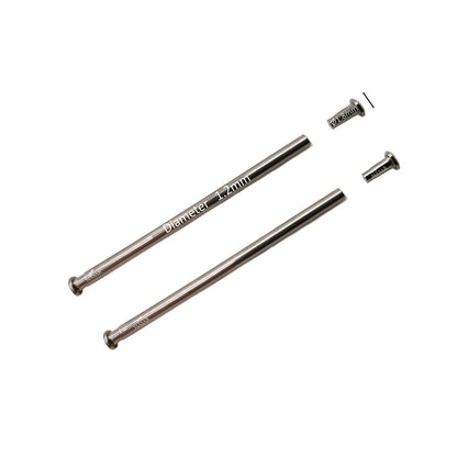 Perno a Rivetto - Ø 1,2mm – Barretta per Bracciale di Orologio - Testa H Ø 1,8mm - 2 Pz