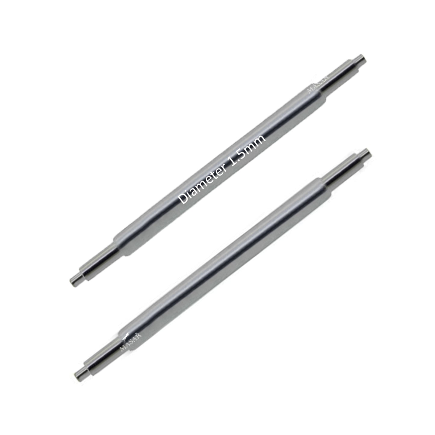 UDS Ø 1.5mm - Spring bars for watch straps - Stainless Steel - Universal - 0.8mm - 2 pcs
