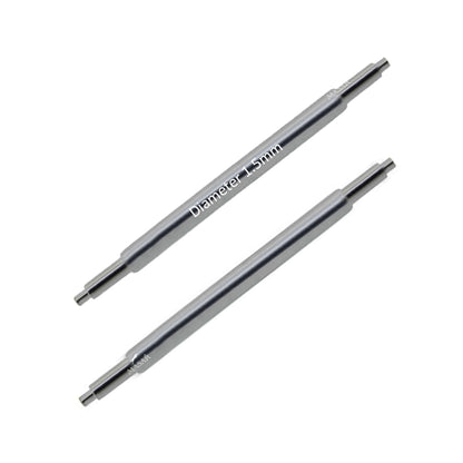 UDS Ø 1.5mm - Spring bars for watch straps - Stainless Steel - Universal - 0.8mm - 2 pcs