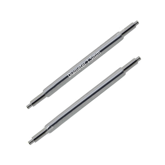 UDS Ø 1,5mm - Barrettes à ressort pour bracelet de montre - Inox - Universel - 0,8mm - 2 pcs