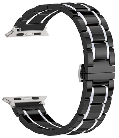Bracciale in Ceramica e Acciaio Inox - Compatibile con Apple Watch