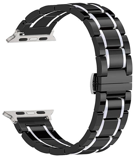 Masar Bracelet Céramique & Inox - Compatible avec Apple Watch