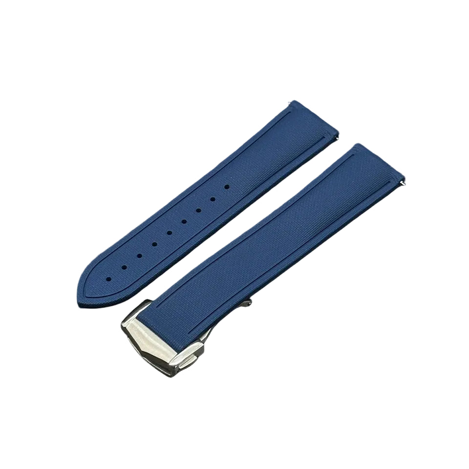 OZE Bracelet montre Caoutchouc Siliconé Premium - Motif Tissu - Boucle déployante