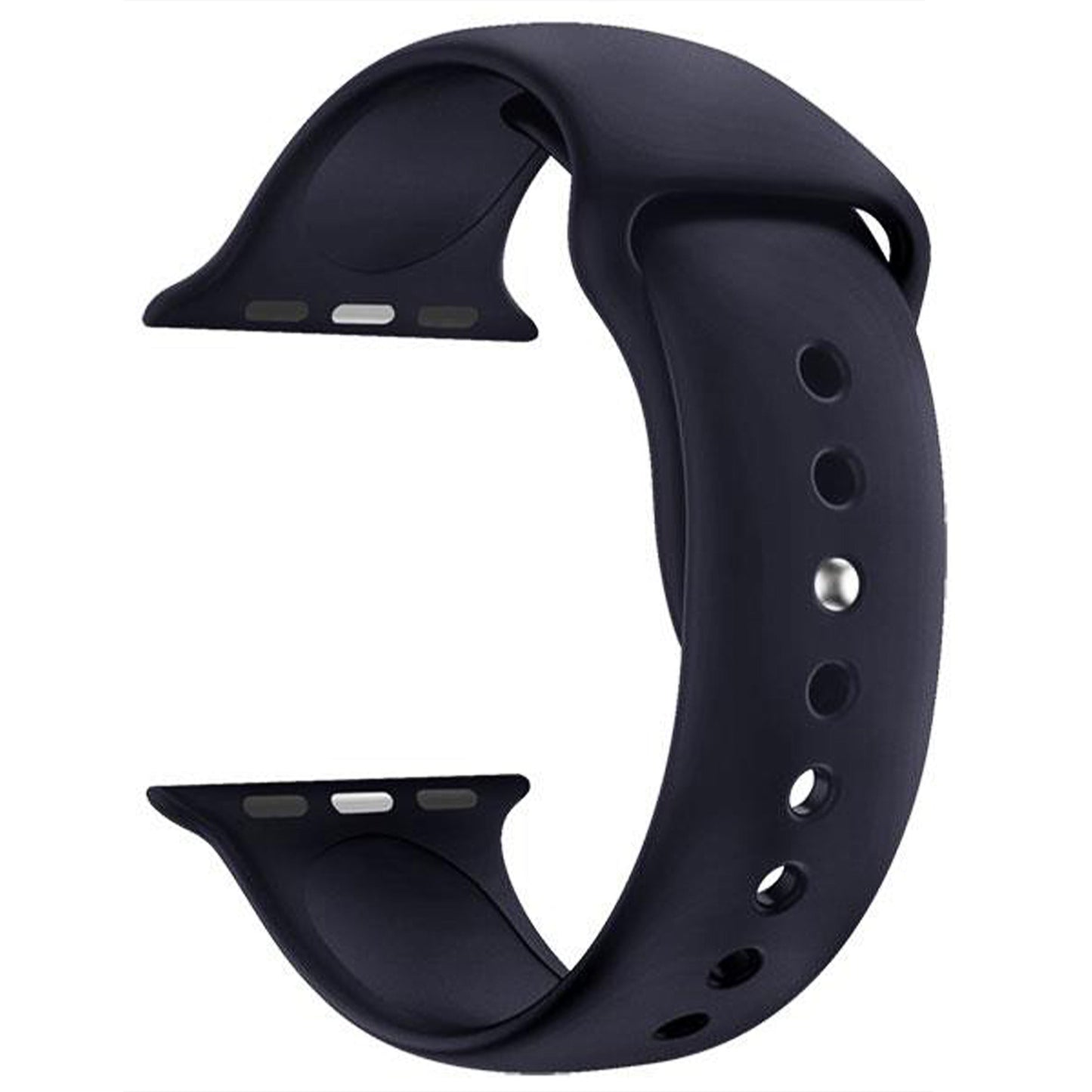 Masar Cinturino Sport Blu Notte in Silicone Compatibile con Apple Watch - Band