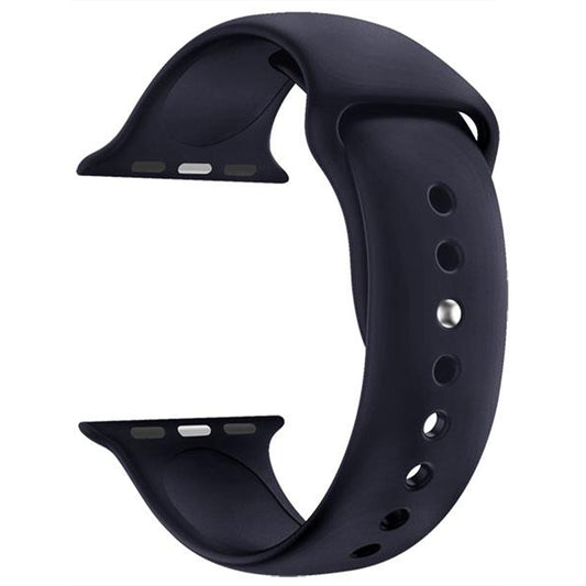 Bracelet de Montre Silicone pour Apple Watch Band - Bleu Midnight