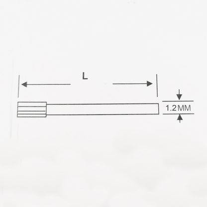 Ø 1.2mm Pins - Knurled-Notched Bars for Watch Straps - 316L Stainless Steel - 2 Pcs