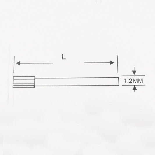 Perni Ø 1,2mm - Barre Anellate-Zigrinate per Cinturino Orologio - Acciaio Inox 316L - 2 Pz