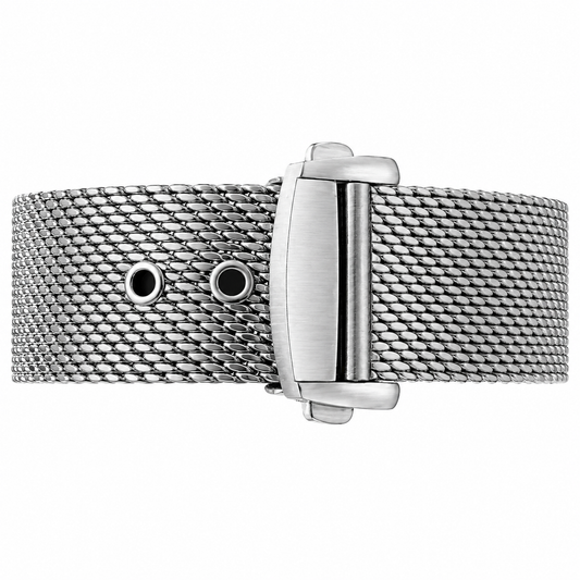 Bracelet Montre Milanais Argent Ø 0,6mm - Style Omega / Boucle Déployante – Homme – Rapide / Universel