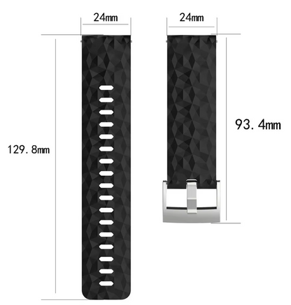 Silicone Watch Strap 24mm Compatible with Panerai / Citizen Promaster