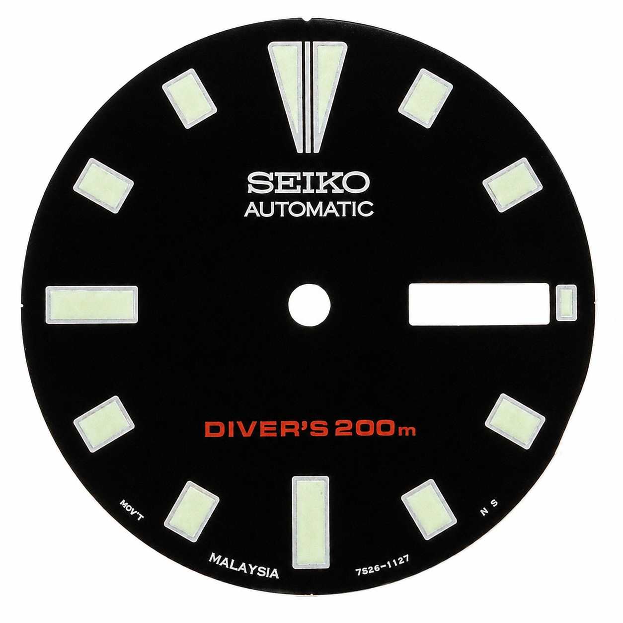Cadran Seiko 7S261127XB19 (Noir) - pour 7S26-0028 - 1 Pc