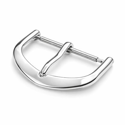 Masar Fibbia per Bracciale Orologio & Nato - Alluminio Argento Lucidato a Specchio | Ardiglione 1,75mm - 1 pz